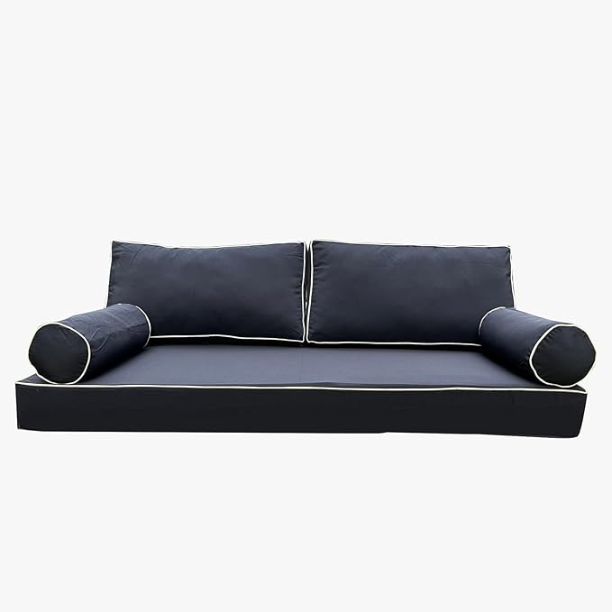 Outdoor Daybed Cushion Cover Twin, Daybed Mattress Bolster Pillow Fitted Sheet by Unknown