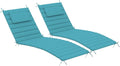 Sundale Outdoor Olefin Quilted Lounge Cushion Set of 2, Patio Foldable Chaise by SundaleOutdoor