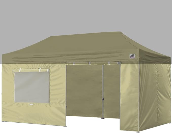 Eurmax USA Full Zippered Walls for 10 x 20 Easy Pop Up Canopy Tent, Enclosure by Eurmax