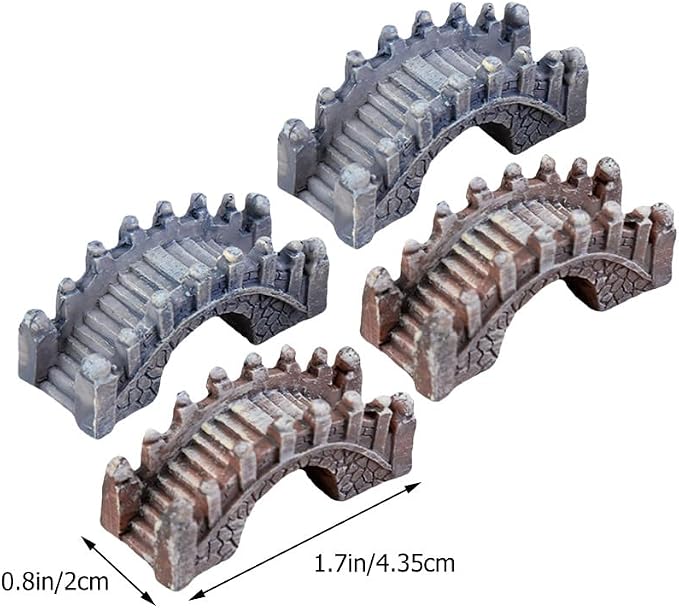 STOBOK 20 Pcs Miniature Fairy Garden Arch Bridge Figurines Figurines Micro - Image 9