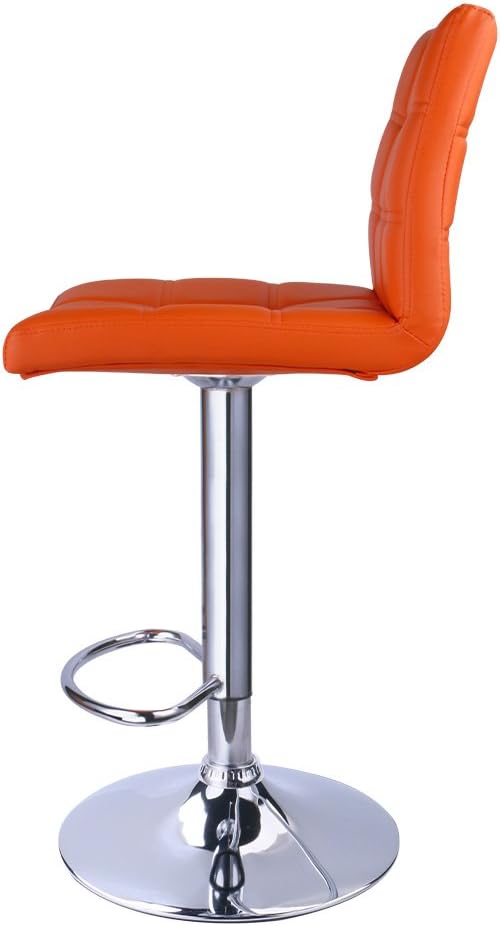 Modern Square PU Leather Adjustable Bar Stools - Image 6