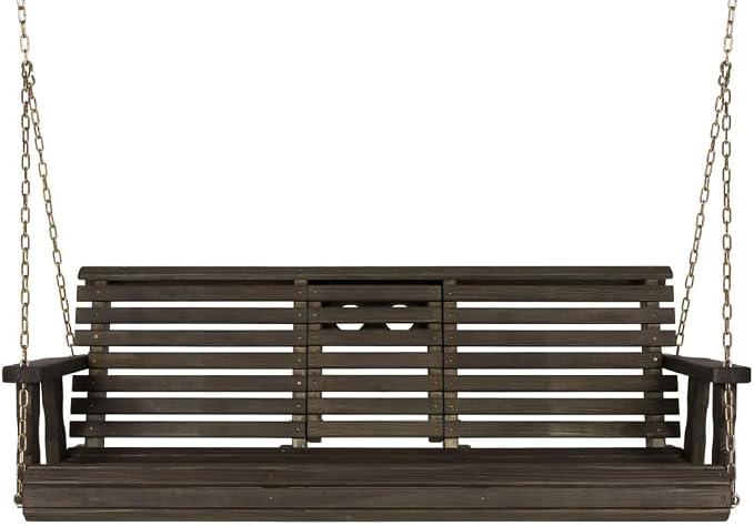 Porchgate Amish Heavy Duty Console Porch Swing - Image 4