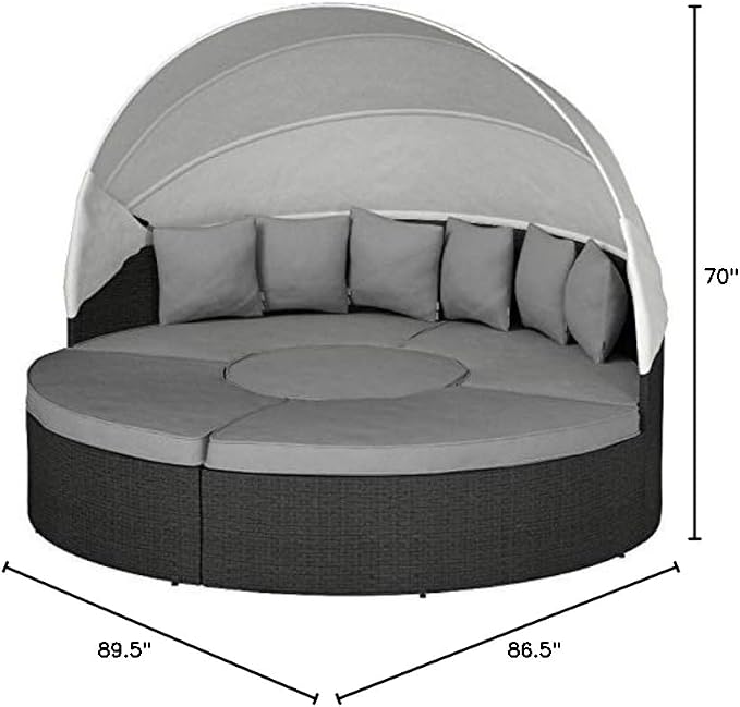 Modway EEI-1986 Sojourn Outdoor Patio Sunbrella Sectional Daybed - Image 2