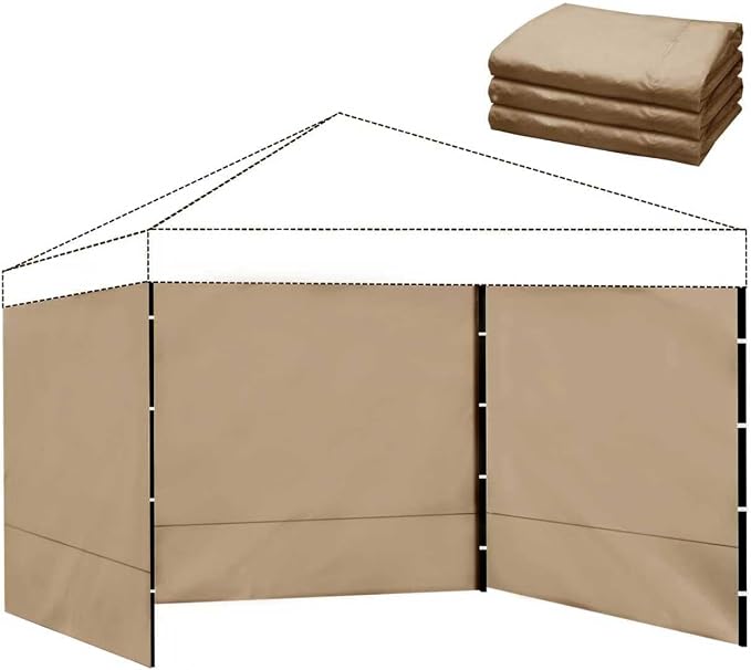 Instant Canopy Sidewalls for 10x10 Pop Up Canopy Tent, 300D Waterproof Material by FLAGLY
