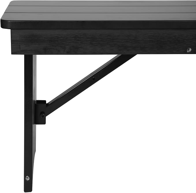 Flash Furniture Hercules Commercial Farmhouse Folding Bench, Antique Solid Pine - Image 16
