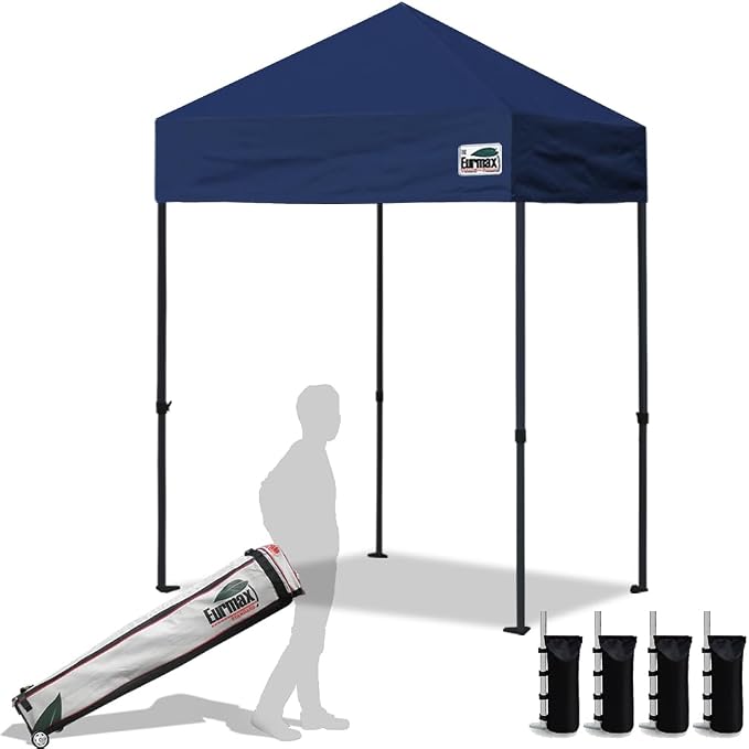 Eurmax USA 5'x5' Pop Up Canopy Tent Commercial Instant Canopies by Eurmax