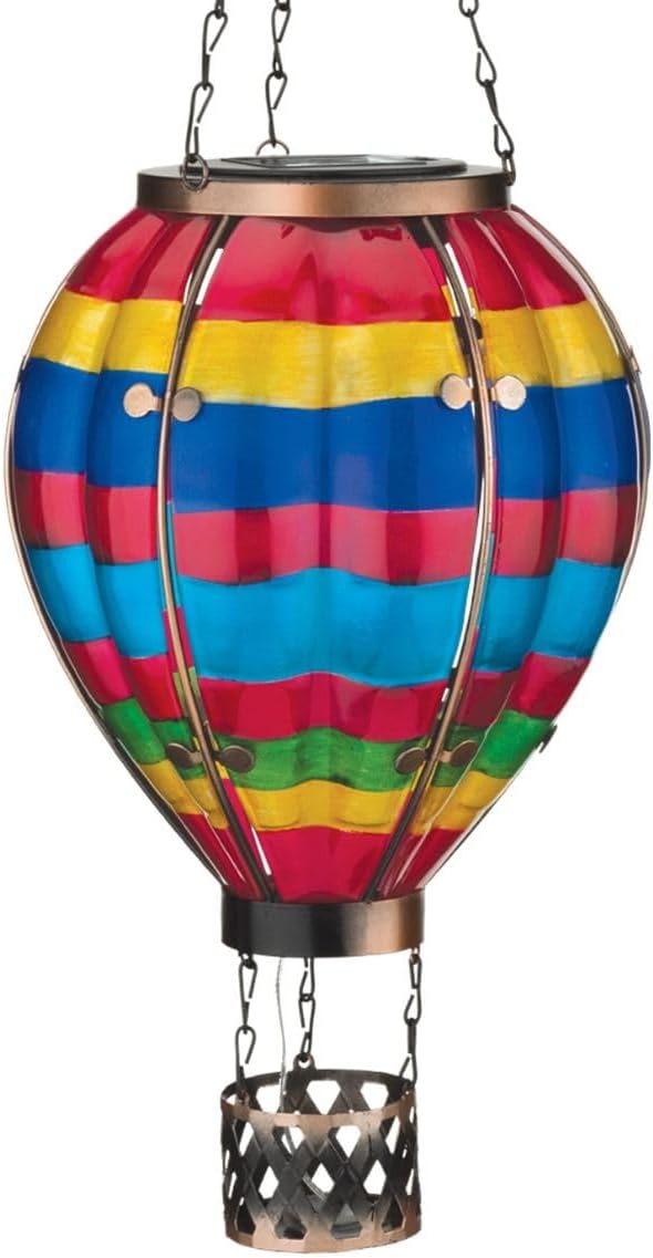 Regal Art & Gift Hot Air Balloon Solar Lantern – Hanging Solar-Powered LED by REGALARTGIFT