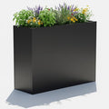 Tall Metal Planter for Outdoor Plants, Large Rectangular Planter by CONGFUTT