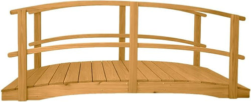 10 FT Oak Amish Made Garden Bridge by Unknown