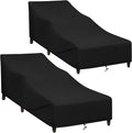 SunPatio Chaise Lounge Covers Outdoor Waterproof, 2 Pack Patio Lounge Chair by SunPatio