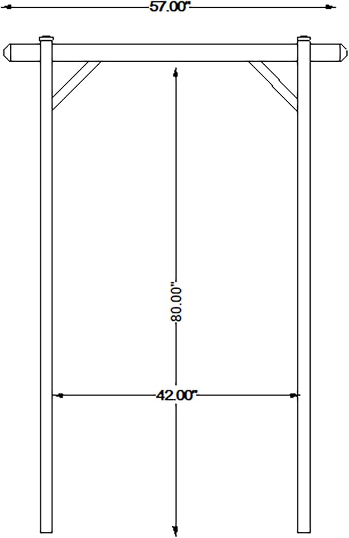 Dura-Trel Elmwood Arbor, Vinyl Garden Archway - Image 7