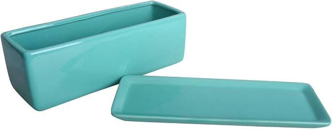 Vencer 12 Inch Rectangular Modern Minimalist Ceramic Succulent Planter Pot - Image 4