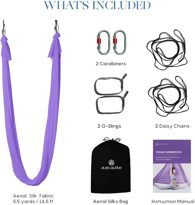 Aerial Silk Yoga Hammock & Swing - Image 2