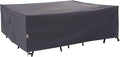 WJ-X3 Rip-Stop Patio Table Cover, Heavy-Duty Waterproof & Windproof Outdoor by WJ-X3