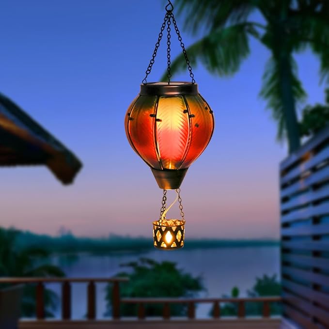 Colorful Solar Hot Air Balloon Lantern - Image 8