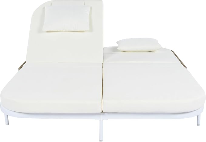 Merax Outdoor Daybed, Patio Rattan Daybed - Image 2