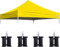 Eurmax USA New 10x10 Pop Up Canopy Replacement Canopy Tent Top Cover, Instant by Eurmax