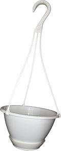 8 inchWhite Plastic Hanging Basket by Unknown
