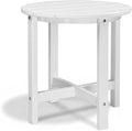 Outvita Adirondack Side Table, 18 Inch Round Outdoor End Table, HDPE Weather by Outvita
