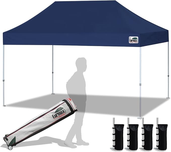 Eurmax USA 10'x15' Pop Up Canopy Tent Commercial Instant Canopies by Eurmax