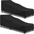 Arcedo Patio Chaise Lounge Cover Water Resistant, 2 Pack of Pool Lounge Chair by ARCEDO