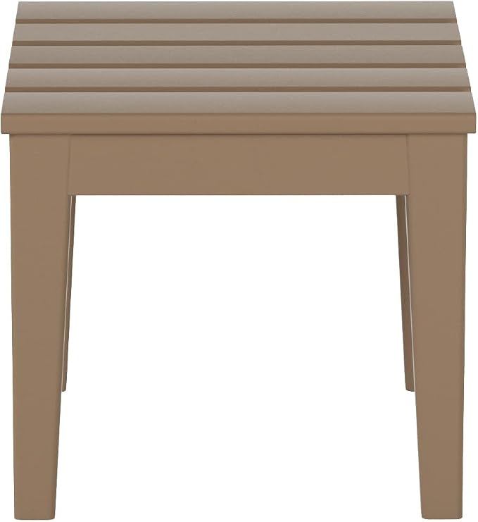 WestinTrends Ashore Outdoor Patio Modern Adirondack Side Table, Weathered Wood - Image 4