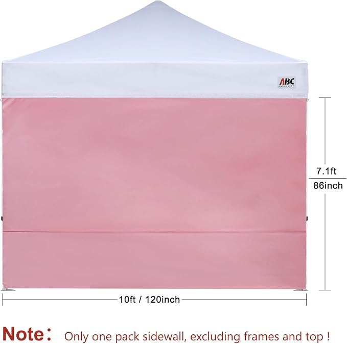 ABCCANOPY Instant Canopy SunWall 10x10 FT, 1 Pack Sidewall Only, No Frame or Top - Image 2