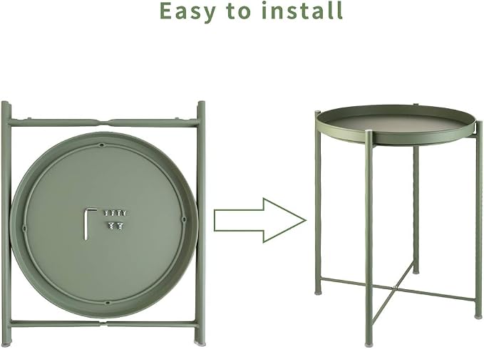 EKNITEY Small Side End Table - Image 8