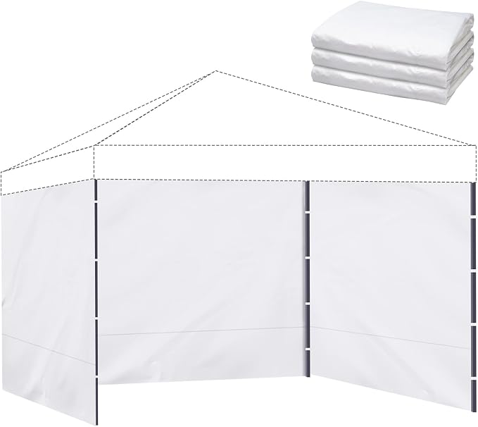 10x10ft Canopy Sidewall 3 Pack Waterproof Wall Panel Replacement by Unknown