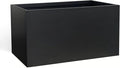 Galvanized Steel Planter Black Metal Outdoor Planter Powder Coated 32" x 12" x by DISCOVERINGBEAUTY