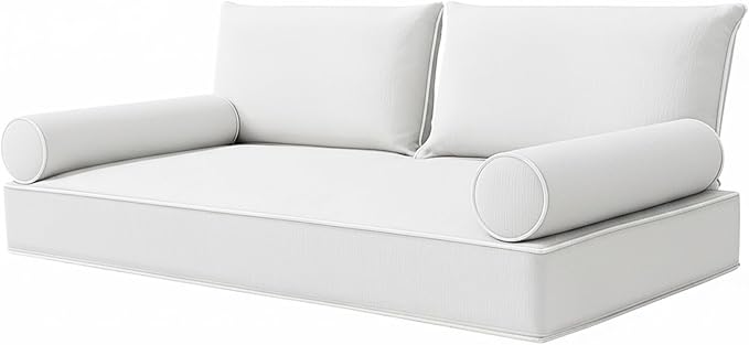 Olefin Twin Outdoor Mattress Package Daybed Cushion Set，Twin Size Porch Swing by Unknown