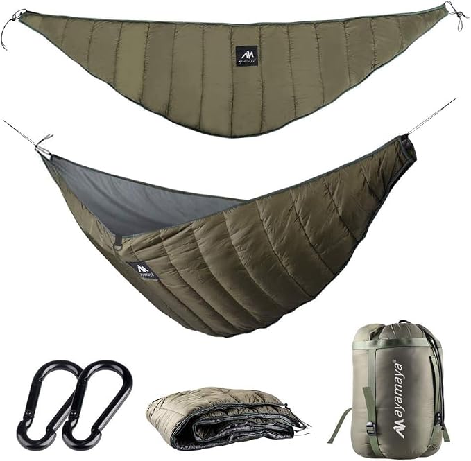 AYAMAYA Single & Double Hammock Underquilt Full Length Big Size Under Quilts by AYAMAYA
