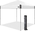 E-Z UP Ambassador Instant Pop Up Canopy Tent, Roller Bag and 4 Piece Spike Set by InternationalE-ZUPInc