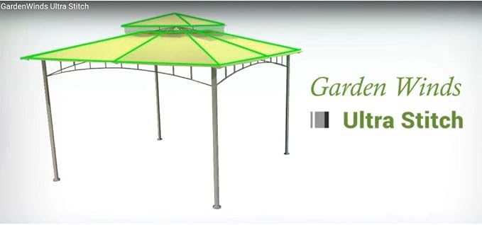 Garden Winds Universal Pergola Replacement Canopy, Spun Polyester - Image 5