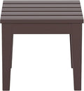 WestinTrends Ashore Outdoor Patio Modern Adirondack Side Table, Dark Brown by WestinTrends