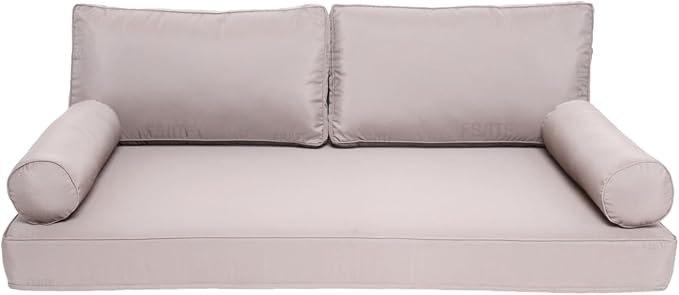 Outdoor Twin daybed Cover, for Outside Patio Porch Swing Chair Mattress Bolster by FSJITF