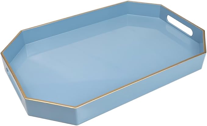 Spsyrine Blue Plastic Serving Tray by Spsyrine