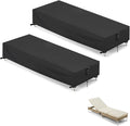 Chaise Lounge Covers, 2 Pack Waterproof Outdoor Lounge Chair Covers by Hiticover