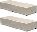 Outdoor Chaise Lounge Cover 2 Pack Patio Lounge Chair Covers Waterproof 600D by GoldenRaindrop
