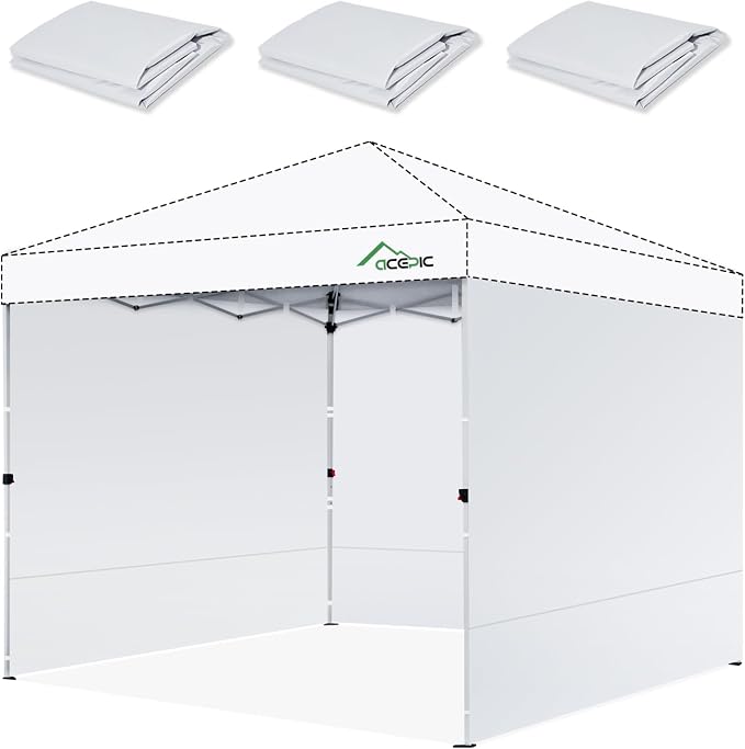 Canopy Sidewalls for 10x10 Pop Up Canopy Frame, Waterproof UV Protection by ACEPICOutdoor