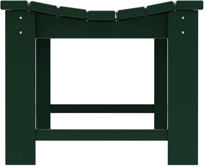 WO Home Furniture Outdoor 46" Backless HDPE Adirondack Bench, Poly Lumber Seat - Image 6