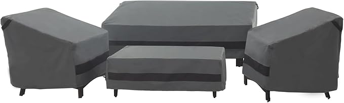 loriano Patio Furniture Cover Set, 4 Piece Outdoor Furniture Cover Waterproof by Loriano