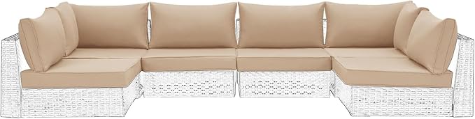HOMREST Cushions for Outdoor Furniture, Replacement Cushion Pillow, by HOMREST