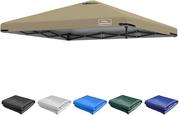 KAMPKEEPER Replacement Top Pop Up Canopy Tent Cover Roof by KAMPKEEPER