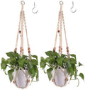 Belit Macrame Plant Hangers Indoor Outdoor 2 Pack Hanging Planters Basket by Belit
