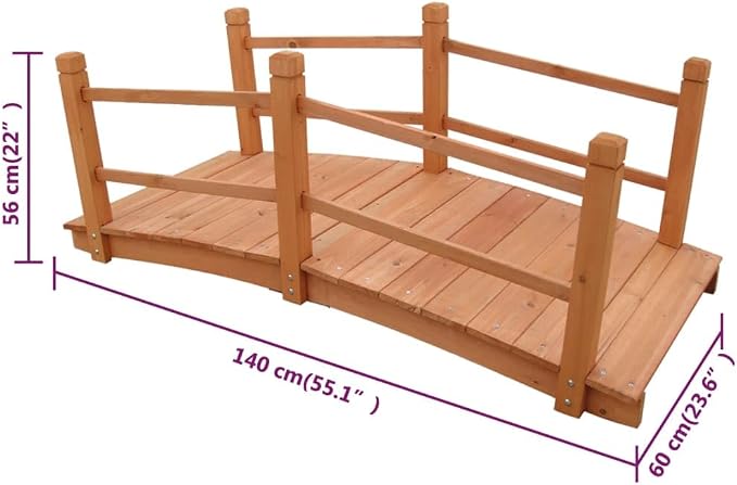 Wooden Garden Bridge, Garden Backyard Bridge Decoration, Wooden Bridge - Image 4