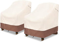 okcool Patio Adirondack Chair Cover 2 Pack, Waterproof Heavy Duty Outdoor Chair by Okcool