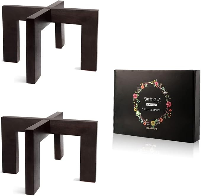 2 Pack Plant Stand Indoor Outdoor, Mid Century Plant Stand - Image 3