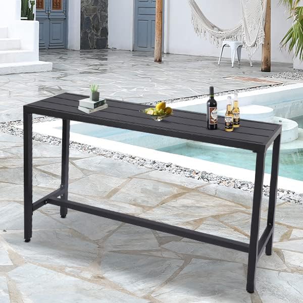 Outdoor Bar Table, Patio Console Pub Height Table - Image 2