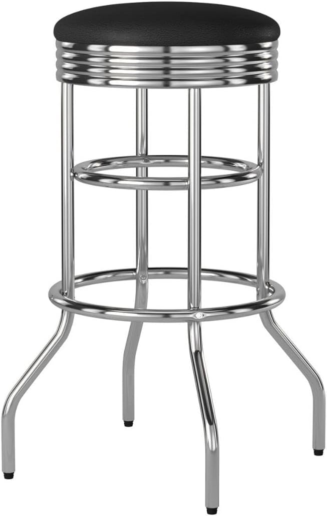 TRINITY Heavy Duty 30-Inch Backless Swivel Bar Stool by TRINITY